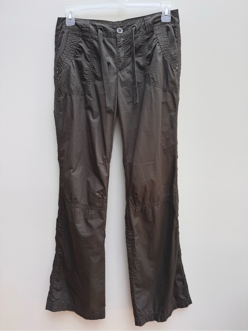 Esprit - Olive adjustable Boot Cut Cargo Pants/Capris